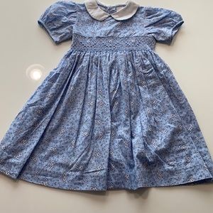 3T Floral Carriage Boutique Smocked Dress